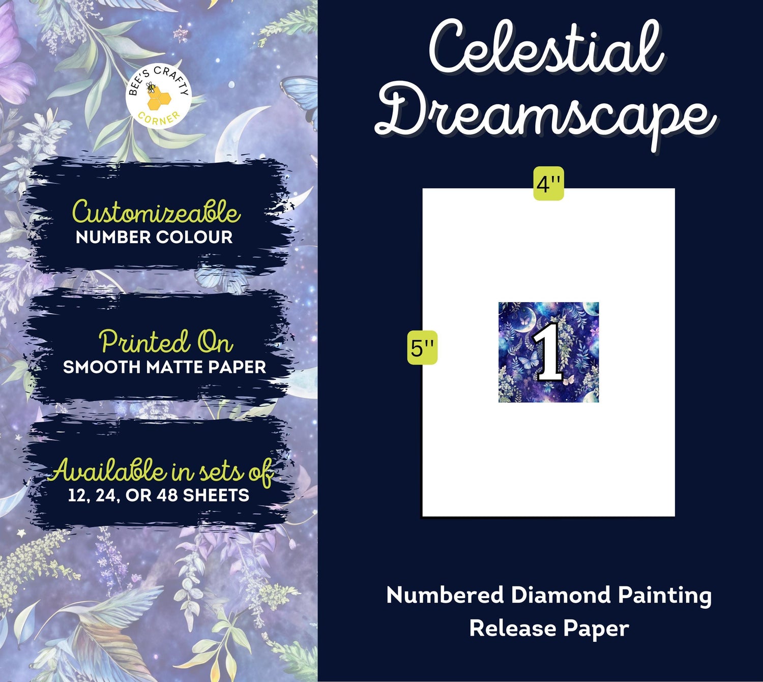 RELEASE PAPER | Celestial Dreamscape - Numbered Diamond Painting Release Paper