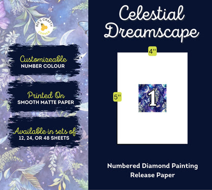 RELEASE PAPER | Celestial Dreamscape - Numbered Diamond Painting Release Paper