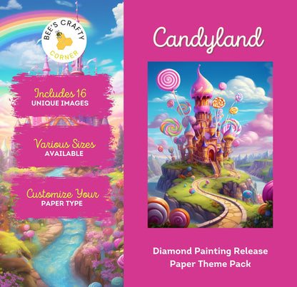 RELEASE PAPER | Candyland - Theme Pack Reusable Diamond Painting Release Paper