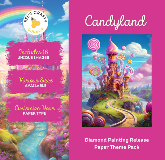 RELEASE PAPER | Candyland - Theme Pack Reusable Diamond Painting Release Paper