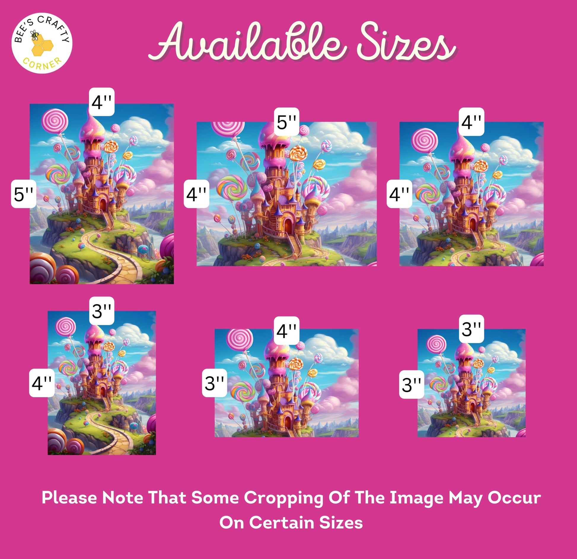 RELEASE PAPER | Candyland - Theme Pack Reusable Diamond Painting Release Paper
