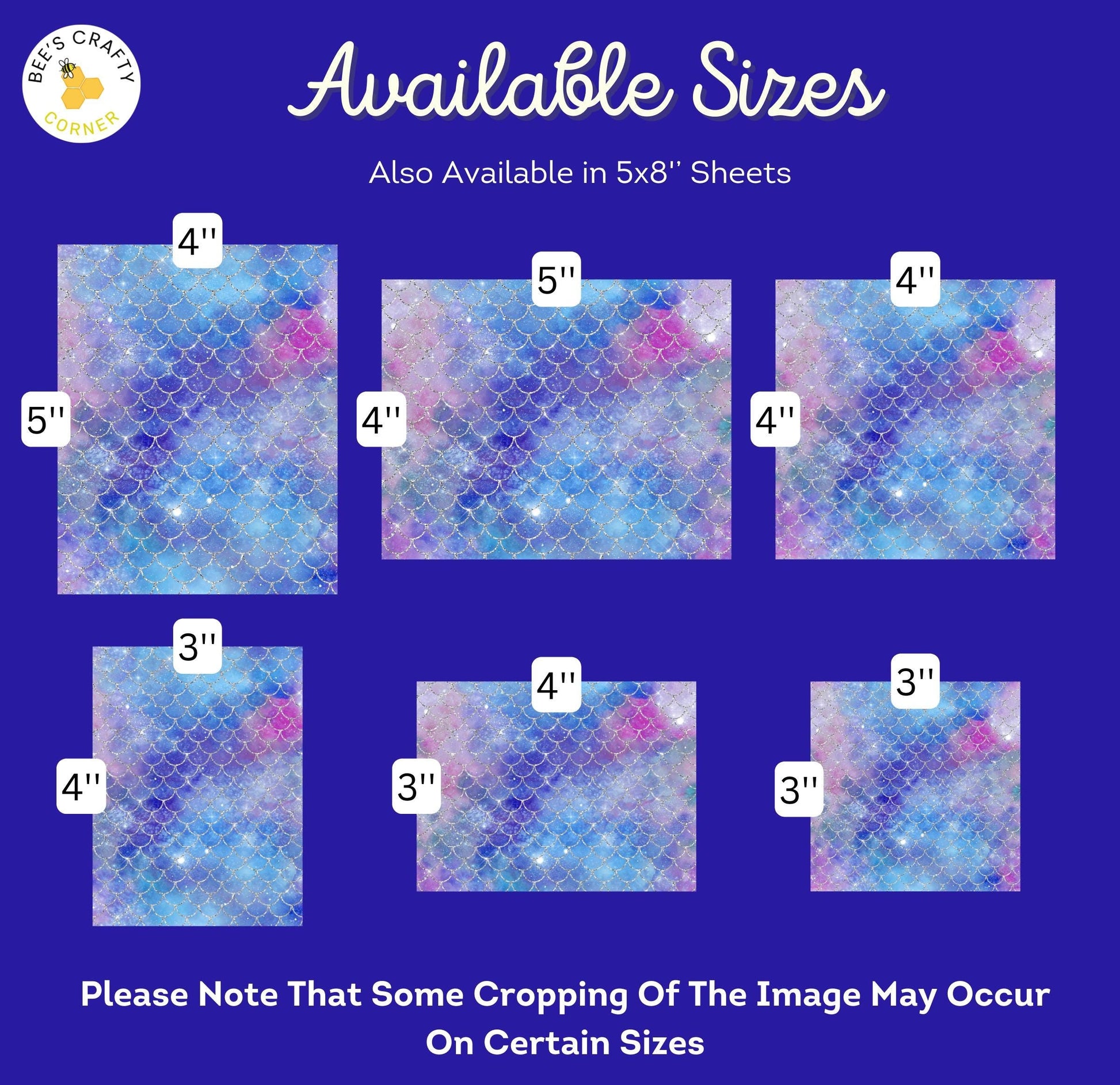 RELEASE PAPER | Mermaid Glitter Galaxy - Theme Pack Reusable Diamond Painting Release Paper