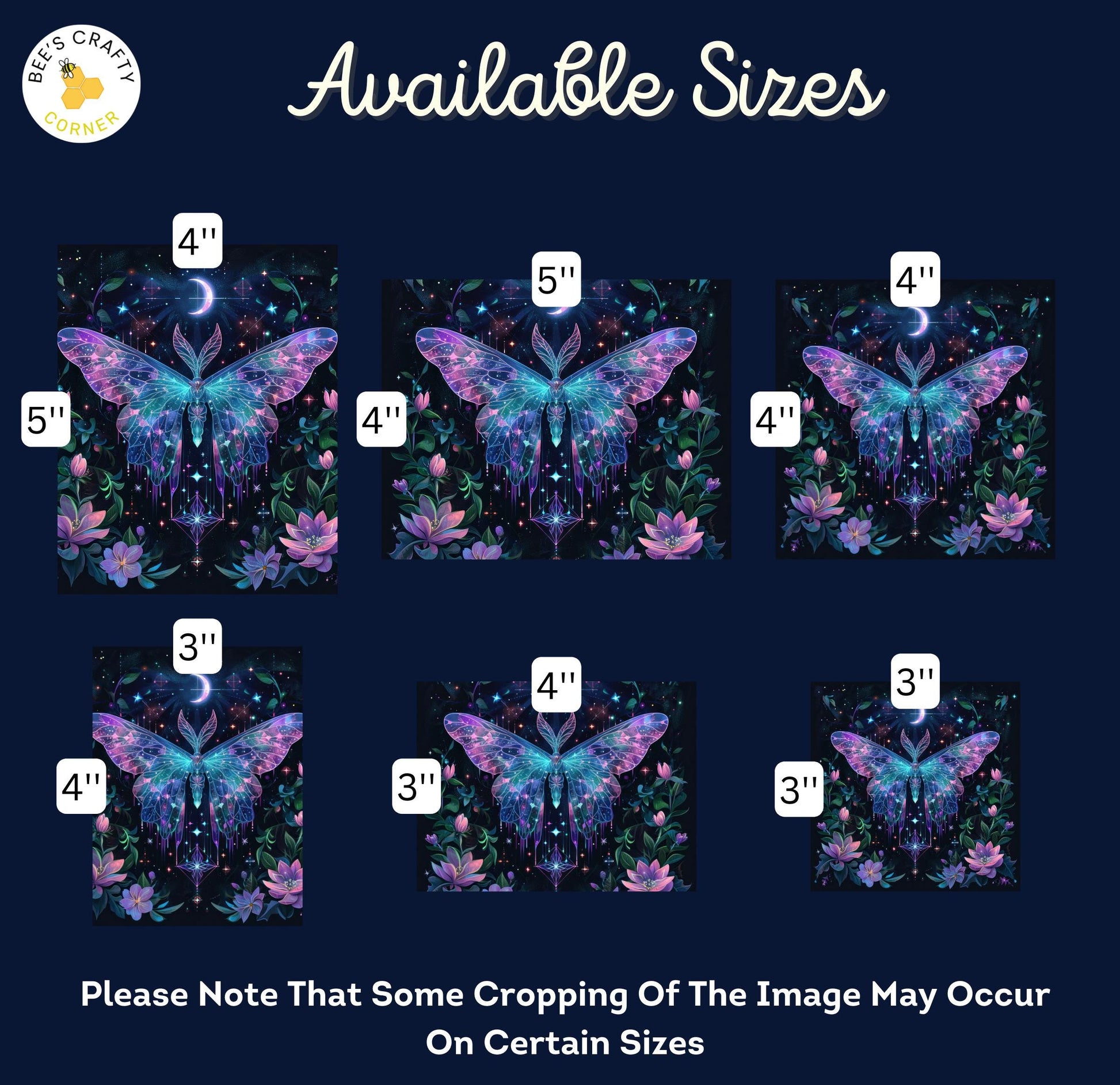 RELEASE PAPER | Moth Crystals - Theme Pack Reusable Diamond Painting Release Paper