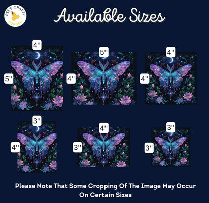 RELEASE PAPER | Moth Crystals - Theme Pack Reusable Diamond Painting Release Paper