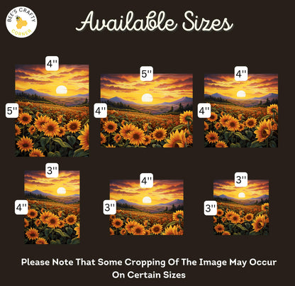 RELEASE PAPER | Sunflower Landscapes - Theme Pack Reusable Diamond Painting Release Paper