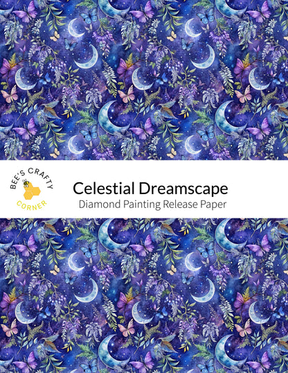 RELEASE PAPER | Celestial Dreamscape - Reusable Patterned Diamond Painting Release Paper
