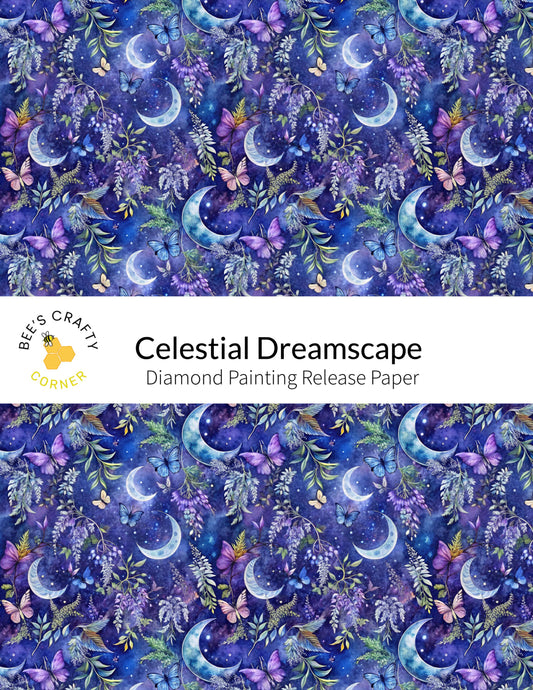 RELEASE PAPER | Celestial Dreamscape - Reusable Patterned Diamond Painting Release Paper