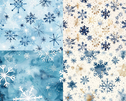 RELEASE PAPER | Blue Snowflakes - Theme Pack Reusable Diamond Painting Release Paper