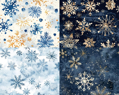 RELEASE PAPER | Blue Snowflakes - Theme Pack Reusable Diamond Painting Release Paper