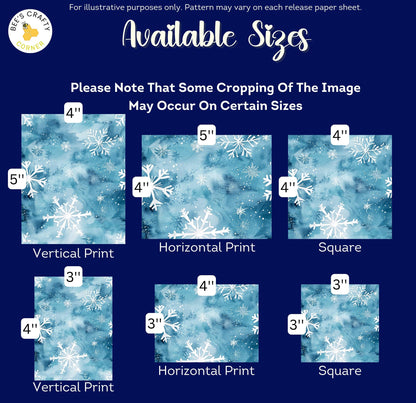 RELEASE PAPER | Blue Snowflakes - Theme Pack Reusable Diamond Painting Release Paper