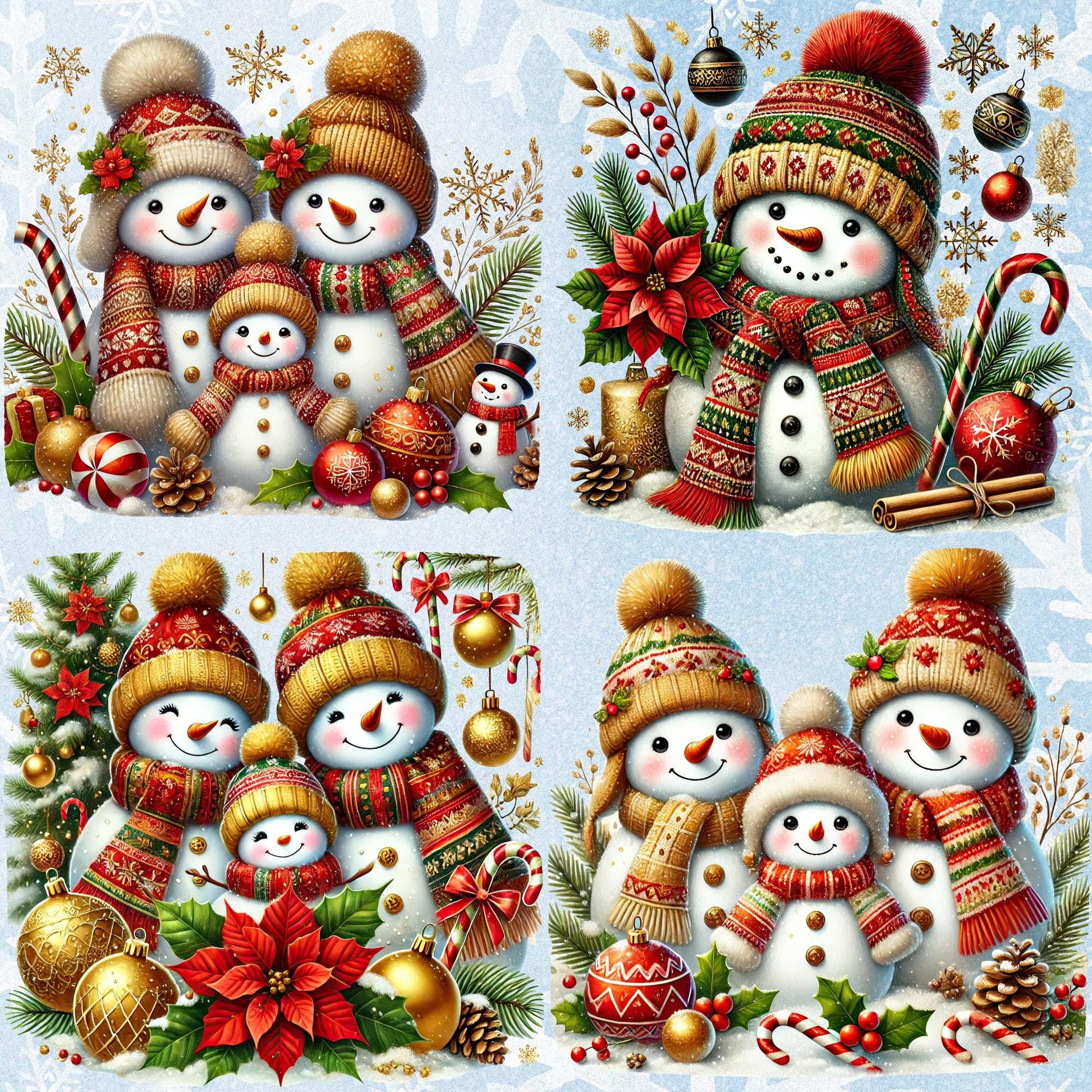 RELEASE PAPER | Magic Snowmen - Theme Pack Reusable Diamond Painting Release Paper