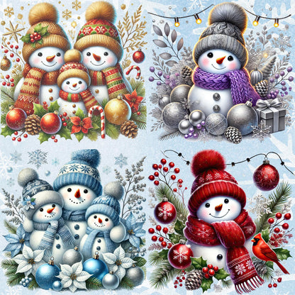 RELEASE PAPER | Magic Snowmen - Theme Pack Reusable Diamond Painting Release Paper
