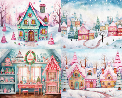 RELEASE PAPER | Whimsical Christmas - Theme Pack Reusable Diamond Painting Release Paper