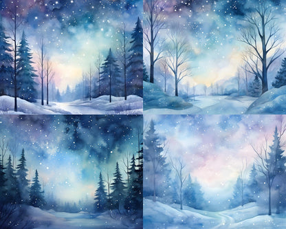 RELEASE PAPER | Winter Forest - Theme Pack Reusable Diamond Painting Release Paper