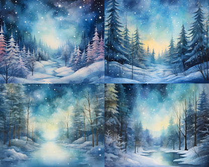 RELEASE PAPER | Winter Forest - Theme Pack Reusable Diamond Painting Release Paper