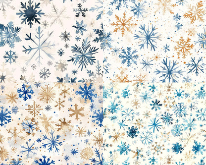 RELEASE PAPER | Blue Snowflakes - Theme Pack Reusable Diamond Painting Release Paper