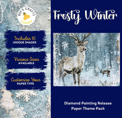 RELEASE PAPER | Frosty Winter - Theme Pack Reusable Diamond Painting Release Paper