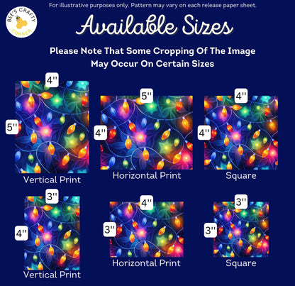 RELEASE PAPER | Twinkling Lights - Theme Pack Reusable Diamond Painting Release Paper