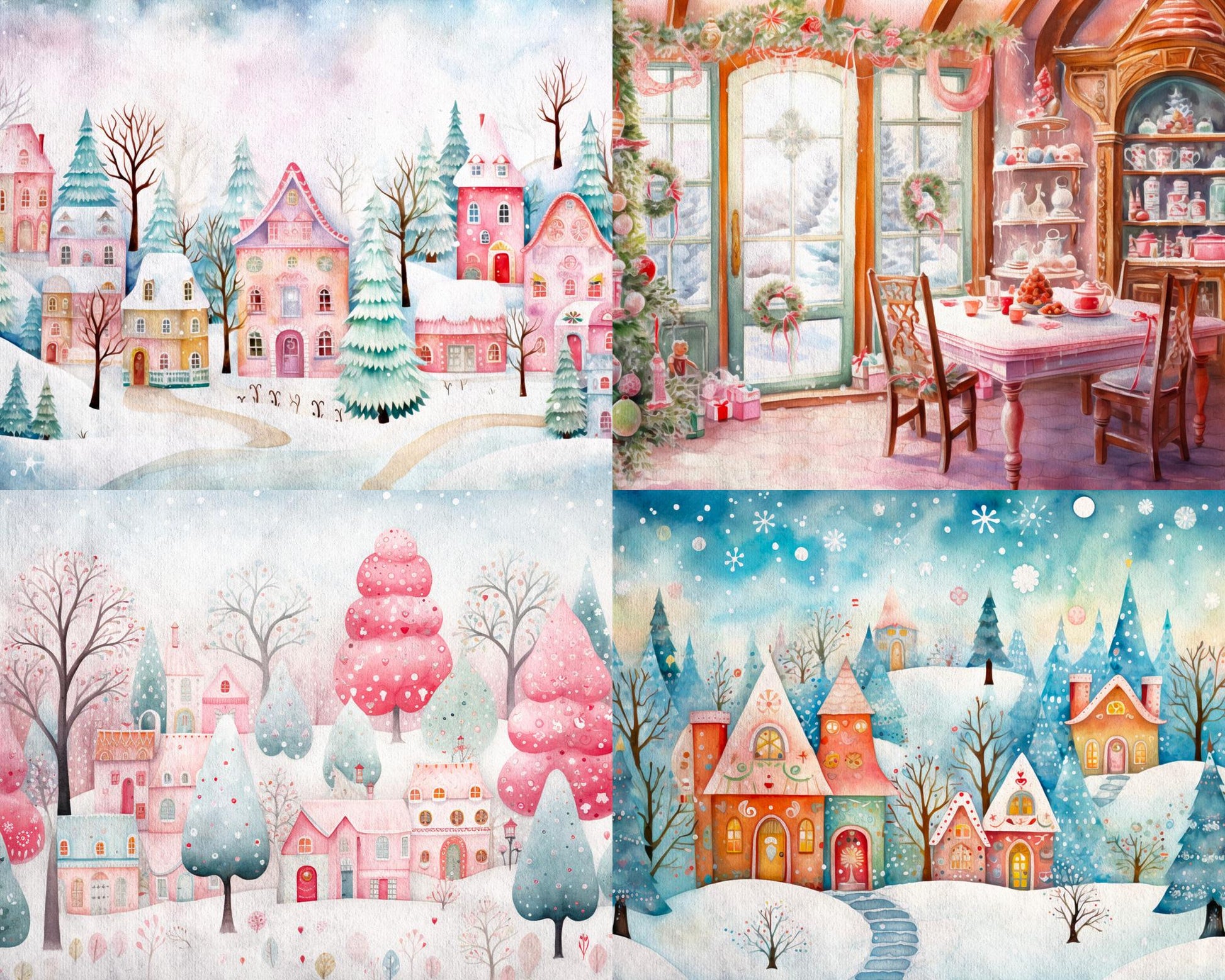 RELEASE PAPER | Whimsical Christmas - Theme Pack Reusable Diamond Painting Release Paper