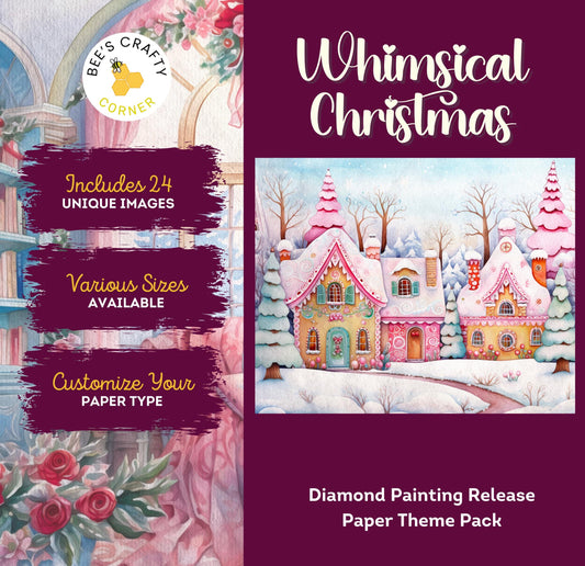 RELEASE PAPER | Whimsical Christmas - Theme Pack Reusable Diamond Painting Release Paper