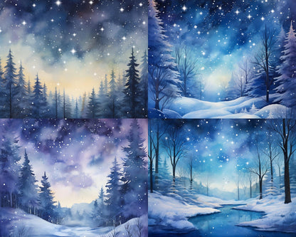 RELEASE PAPER | Winter Forest - Theme Pack Reusable Diamond Painting Release Paper