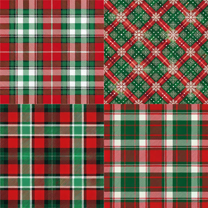 RELEASE PAPER | Christmas Plaid - Theme Pack Reusable Diamond Painting Release Paper