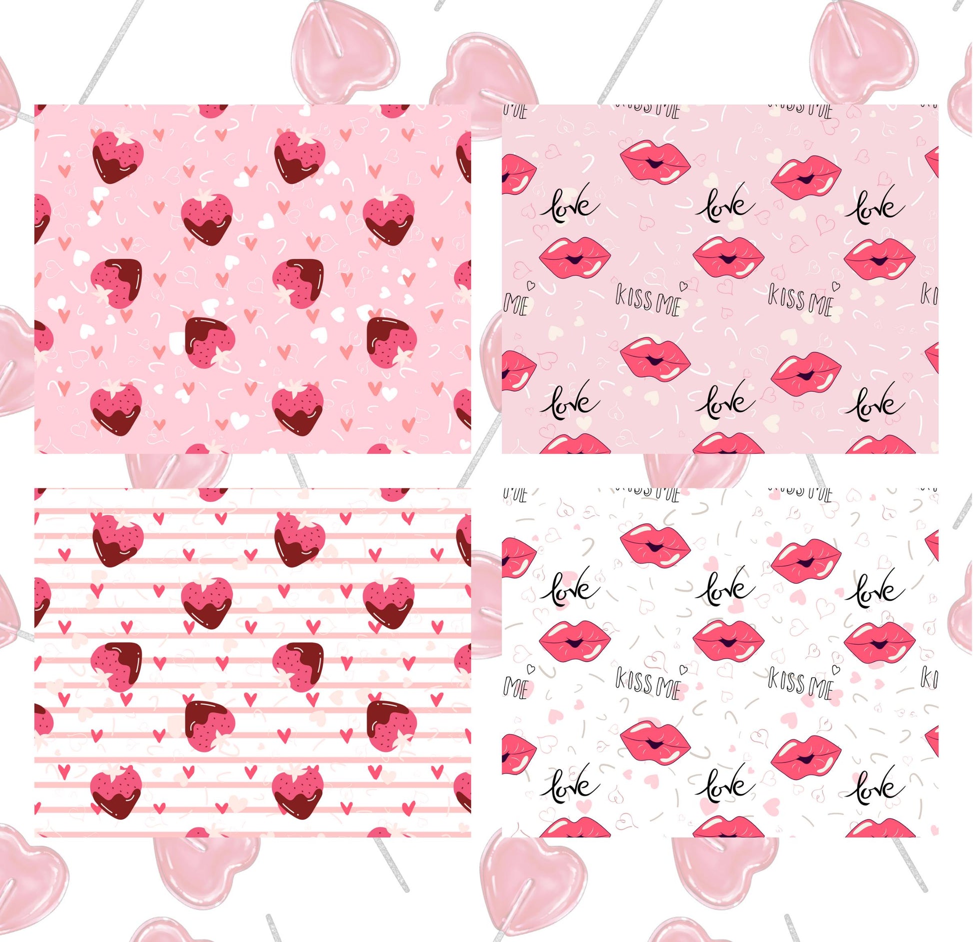 RELEASE PAPER | Valentine's Day - Theme Pack Reusable Diamond Painting Release Paper