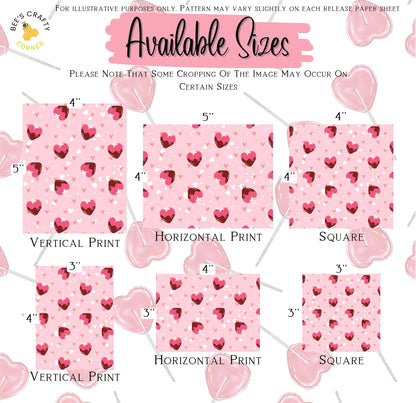 RELEASE PAPER | Valentine's Day - Theme Pack Reusable Diamond Painting Release Paper