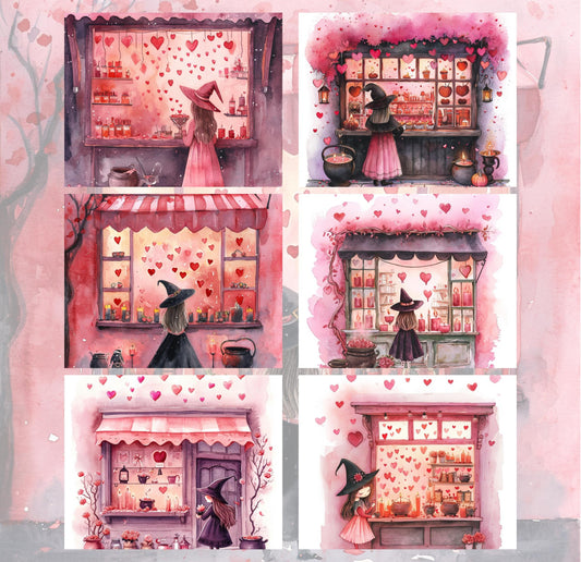 RELEASE PAPER | Valentine Witch - Theme Pack Reusable Diamond Painting Release Paper