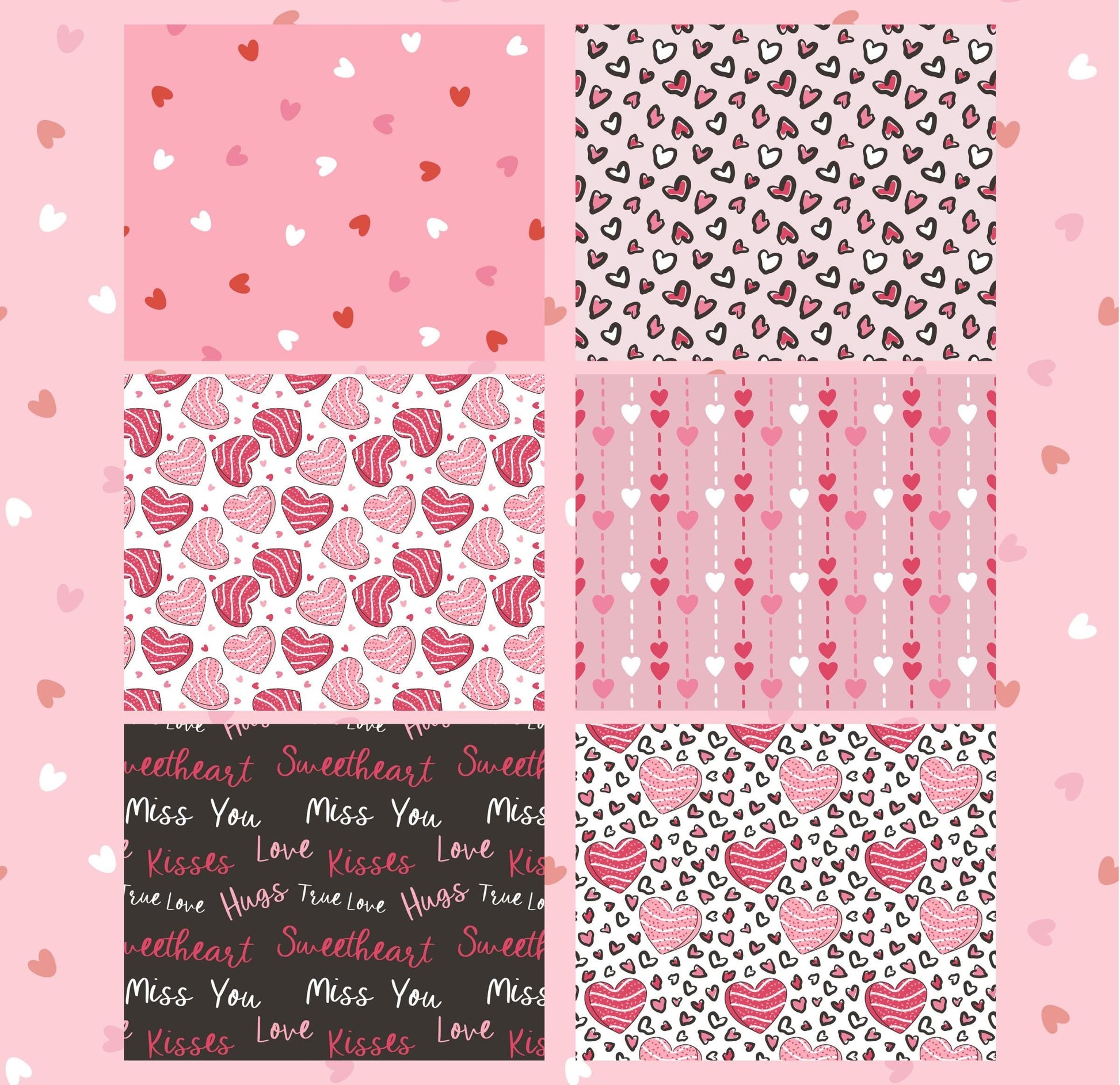 RELEASE PAPER | Sweet Hearts - Theme Pack Reusable Diamond Painting Release Paper