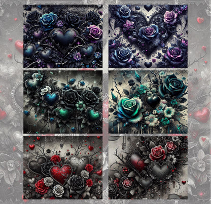 RELEASE PAPER | My Gothic Valentine - Theme Pack Reusable Diamond Painting Release Paper