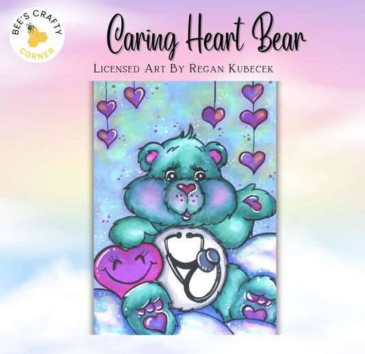 RELEASE PAPER | Caring Heart Bear by Regan Kubecek - Licensed Release Papers