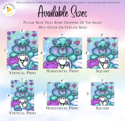 RELEASE PAPER | Caring Heart Bear by Regan Kubecek - Licensed Release Papers