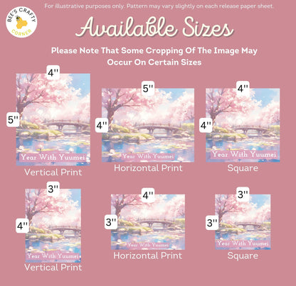 RELEASE PAPER | Year with Yuumei Event Release Papers - Reusable Patterned Diamond Painting Release Paper