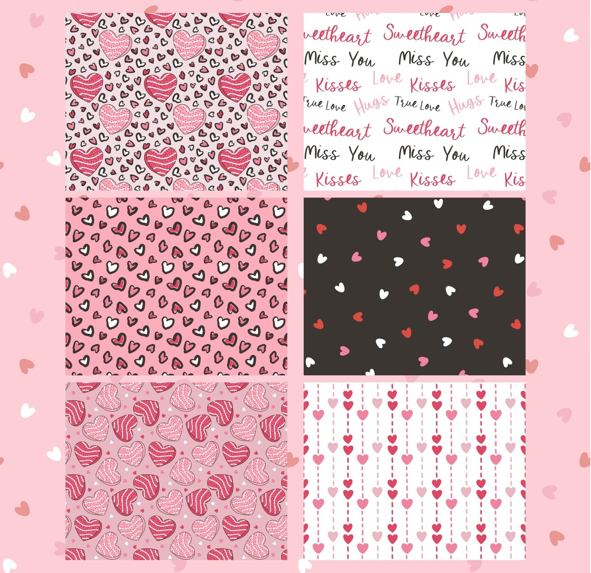 RELEASE PAPER | Sweet Hearts - Theme Pack Reusable Diamond Painting Release Paper
