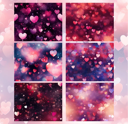RELEASE PAPER | Love Hearts - Theme Pack Reusable Diamond Painting Release Paper