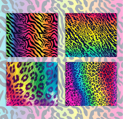 RELEASE PAPER | Rainbow Animal Print - Theme Pack Reusable Diamond Painting Release Paper