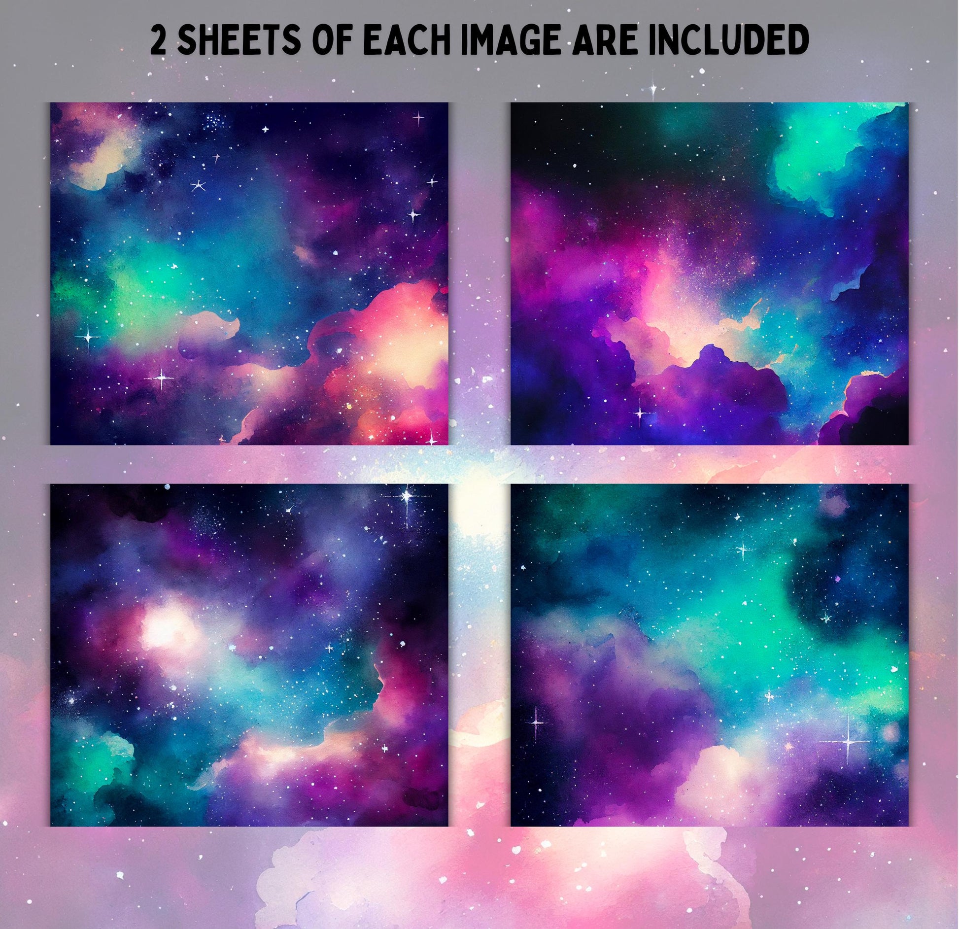 RELEASE PAPER | Rainbow Galaxy - Theme Pack Reusable Diamond Painting Release Paper