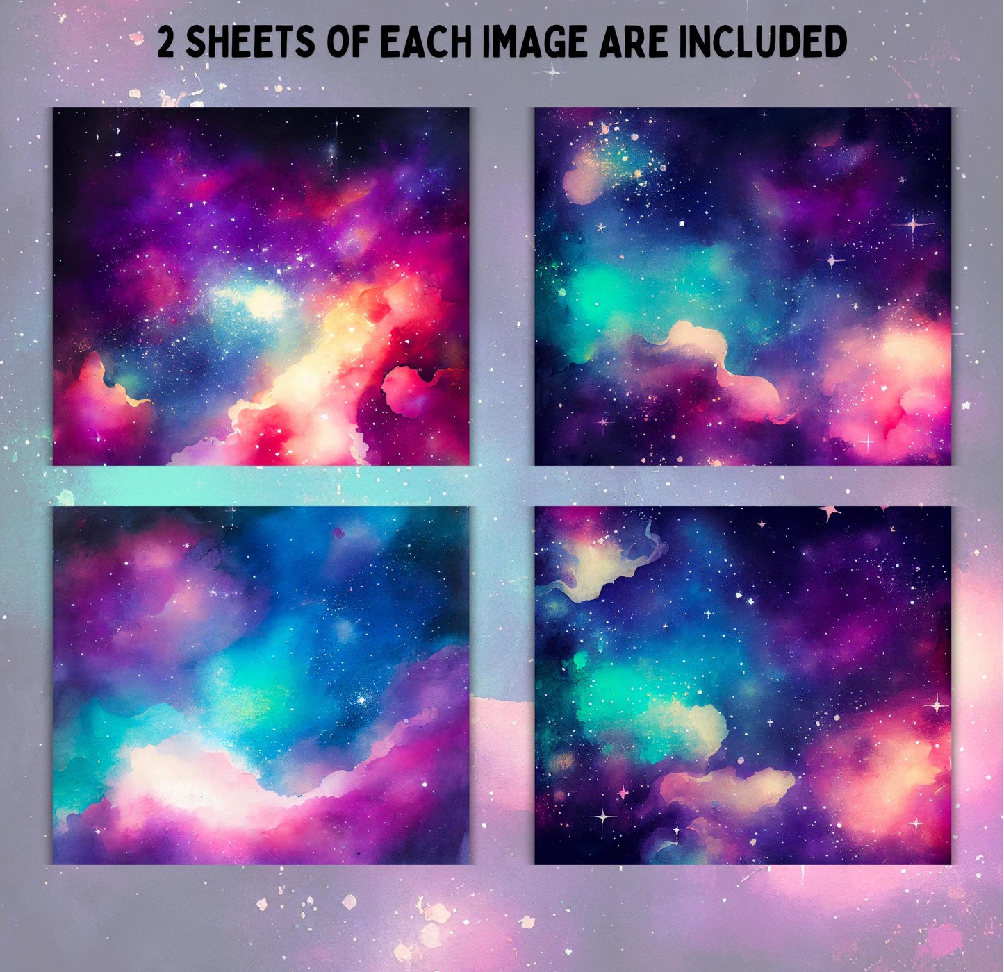 RELEASE PAPER | Rainbow Galaxy - Theme Pack Reusable Diamond Painting Release Paper