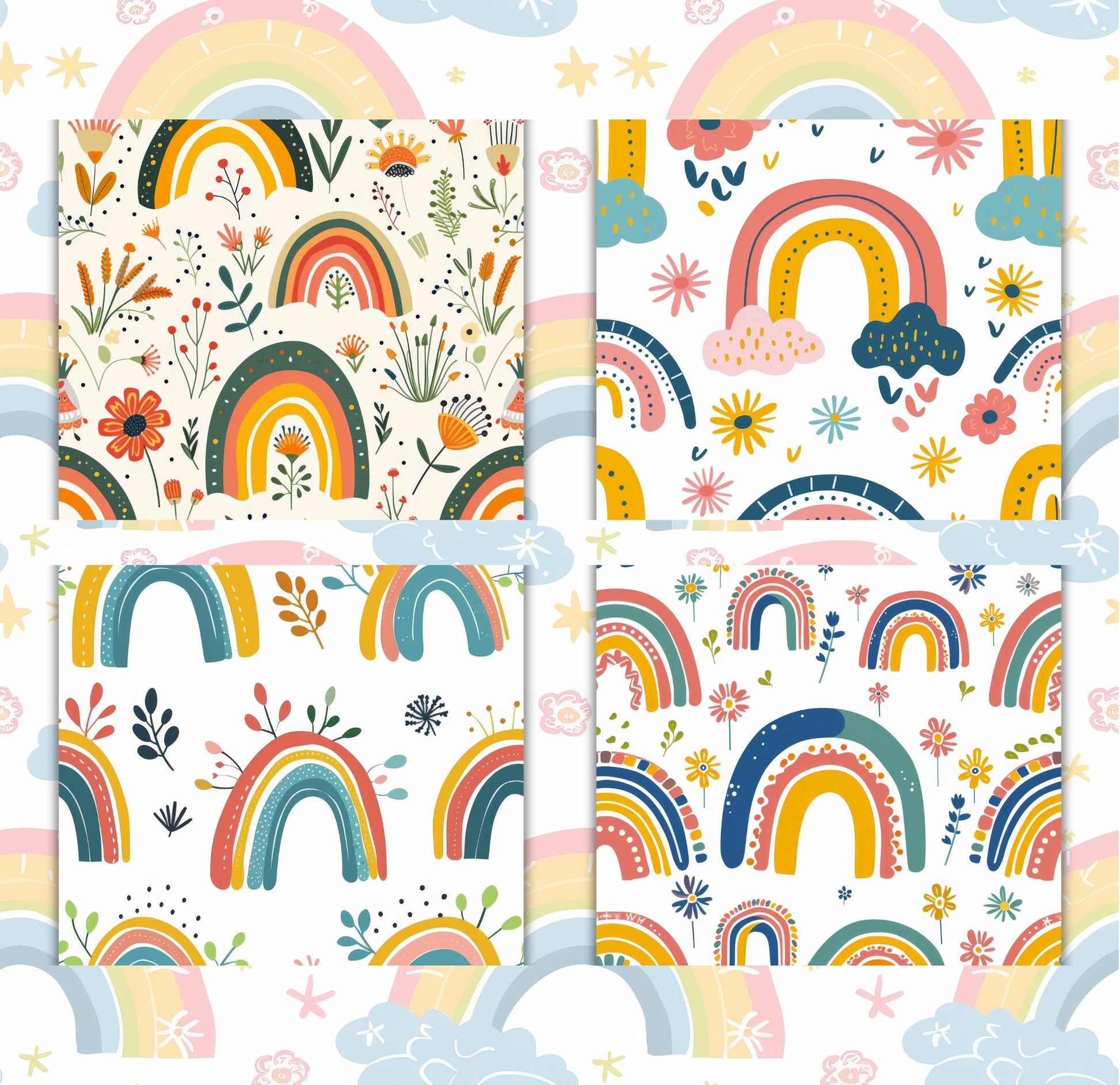 RELEASE PAPER | Spring Rainbow - Theme Pack Reusable Diamond Painting Release Paper