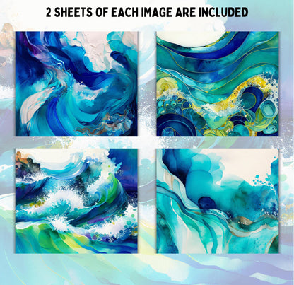 RELEASE PAPER | Abstract Waves - Theme Pack Reusable Diamond Painting Release Paper