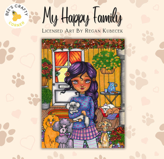 RELEASE PAPER | My Happy Family by Regan Kubecek - Licensed Release Papers