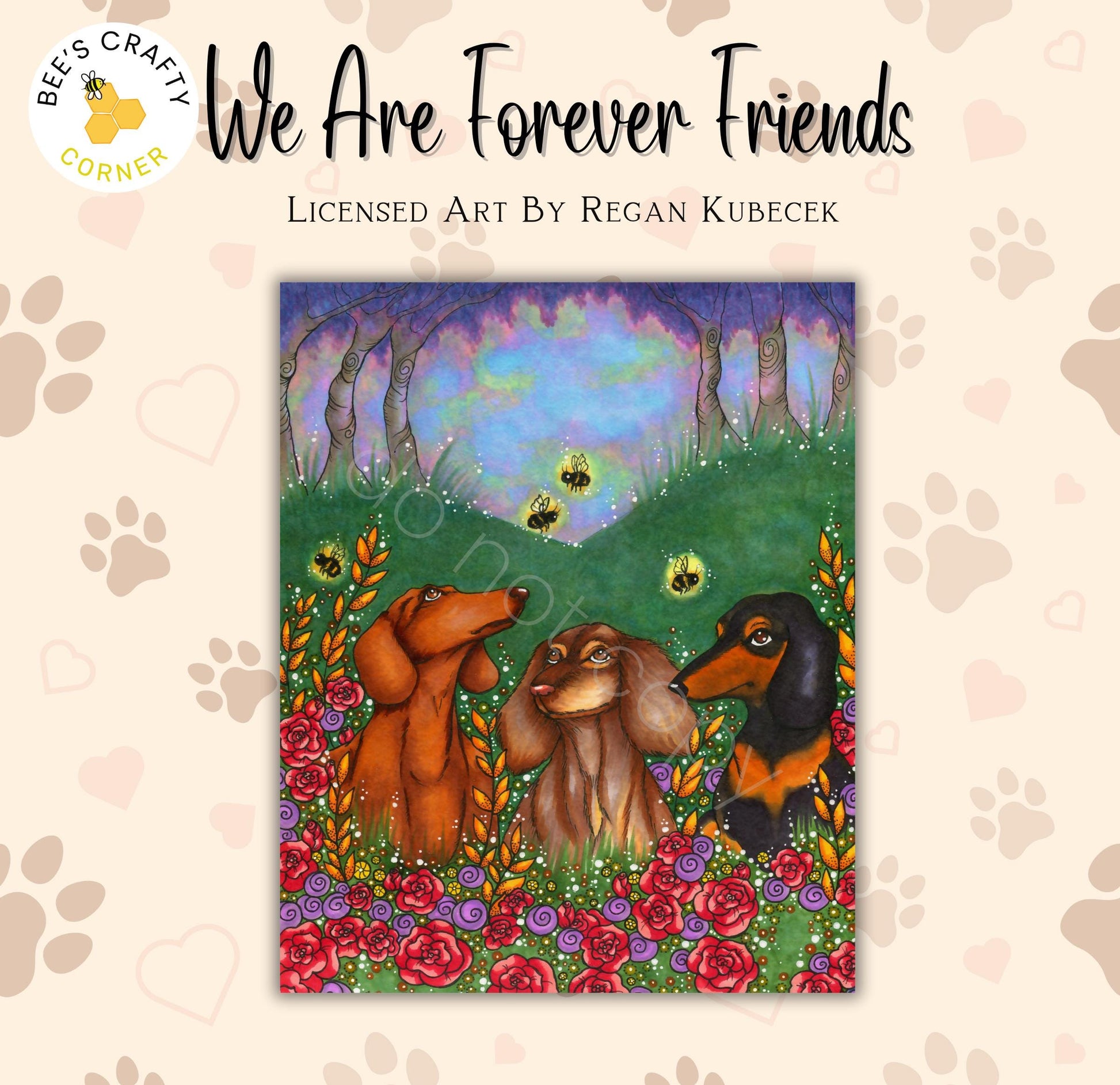 RELEASE PAPER | We Are Forever Friends by Regan Kubecek - Licensed Release Papers