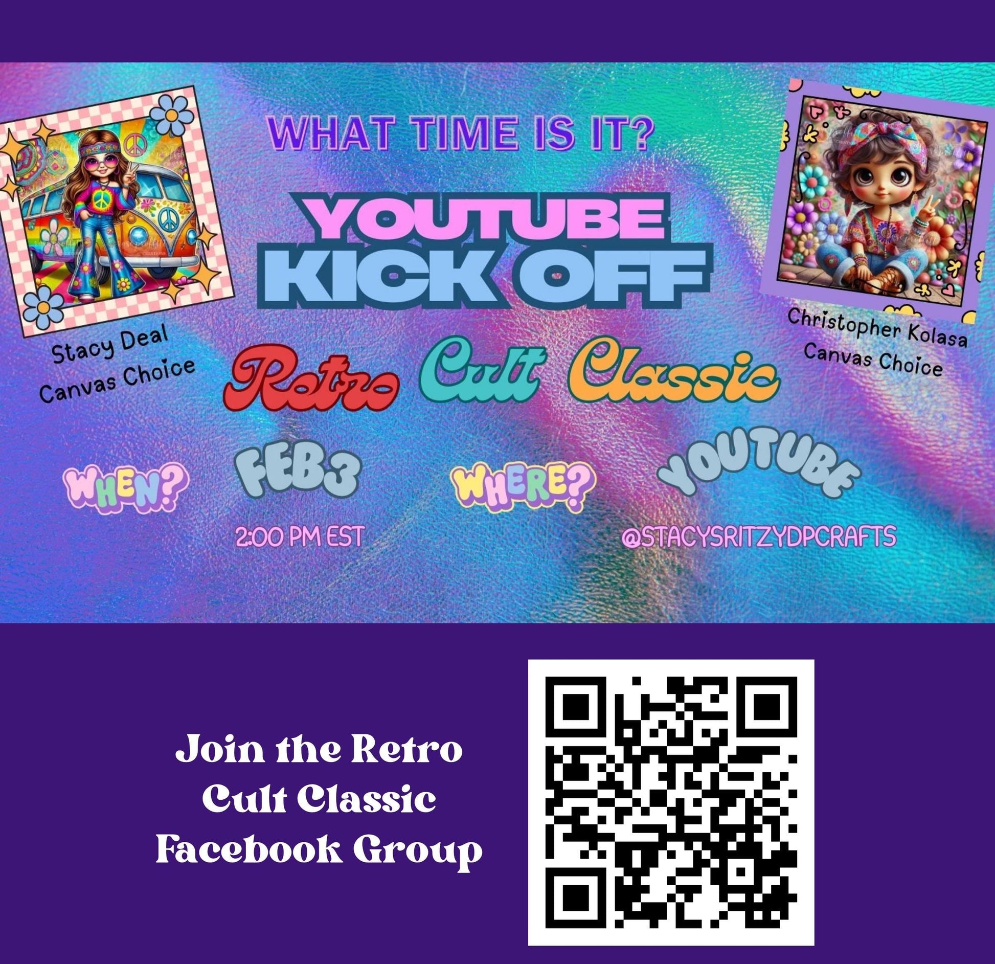 RELEASE PAPER | Retro Cult Classic Event Release Papers - Reusable Patterned Diamond Painting Release Paper