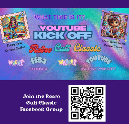 RELEASE PAPER | Retro Cult Classic Event Release Papers - Reusable Patterned Diamond Painting Release Paper