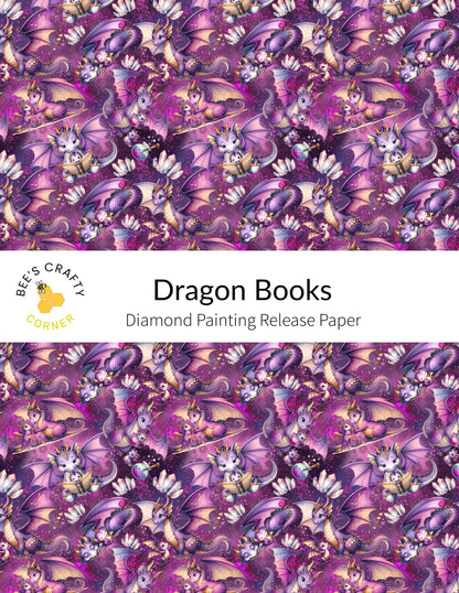 RELEASE PAPER | Dragon Books - Reusable Patterned Diamond Painting Release Paper