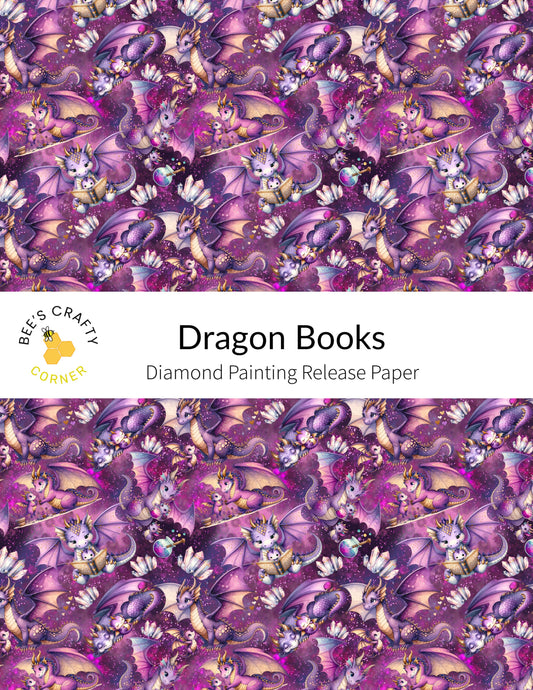 RELEASE PAPER | Dragon Books - Reusable Patterned Diamond Painting Release Paper