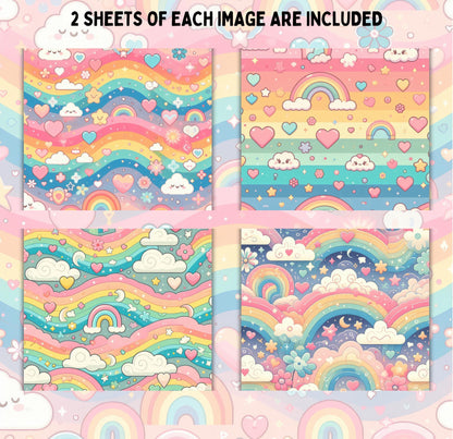 RELEASE PAPER | Pastel Rainbow - Theme Pack Reusable Diamond Painting Release Paper