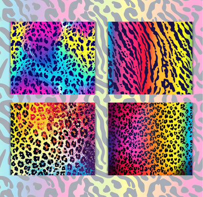 RELEASE PAPER | Rainbow Animal Print - Theme Pack Reusable Diamond Painting Release Paper