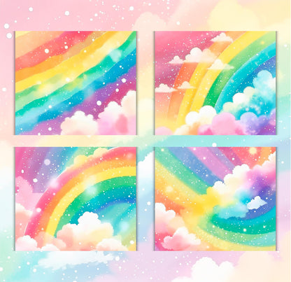 RELEASE PAPER | Rainbow Sky - Theme Pack Reusable Diamond Painting Release Paper